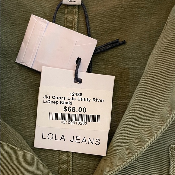 Lola Jeans Women's Utility Jacket in Olive Green - Picture 3 of 7